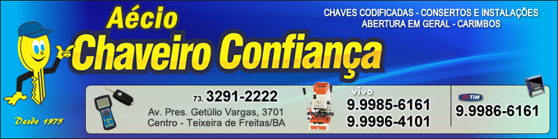 Aécio Chaveiro Confiança 