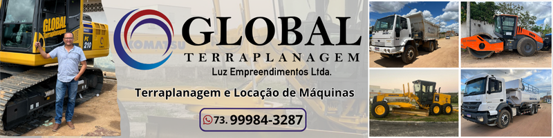 Global Terraplanagem Locação de Máquinas 